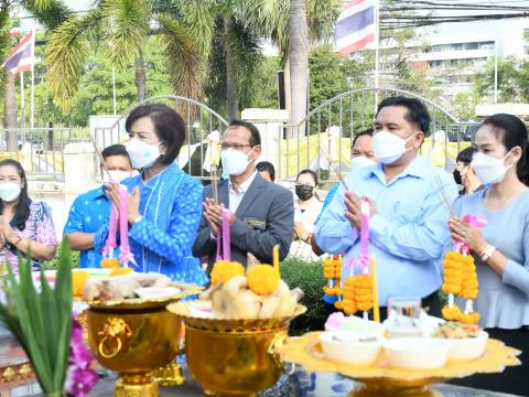 พิธีบวงสรวงพระภูมิเจ้าที่ประจำสถานศึกษา 4 ก.พ.65